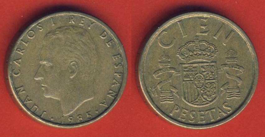  Spanien 100 Pesetas 1985   