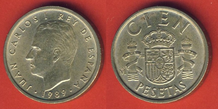  Spanien 100 Pesetas 1989   