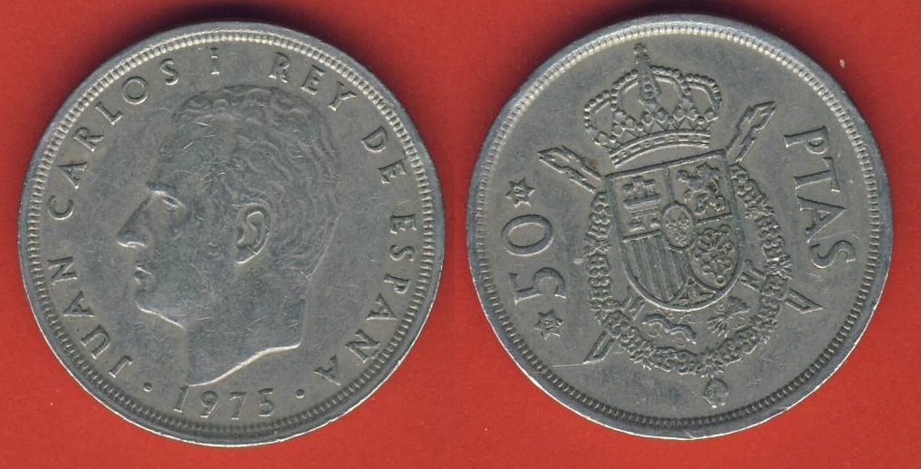  Spanien 50 Pesetas 1975 (*79)   