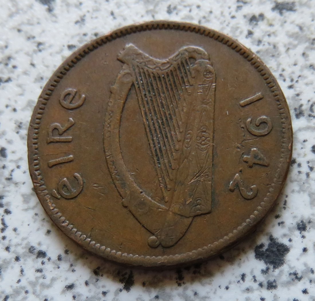  Irland half Penny 1942   