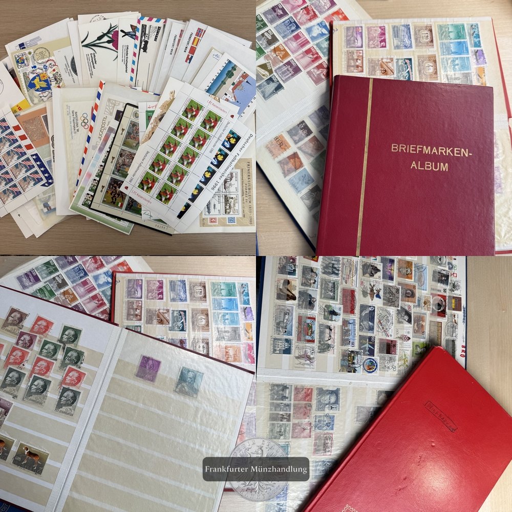  LOT: Briefmarken Deutschland und alle Welt - Mehrere 100 Briefmarken   