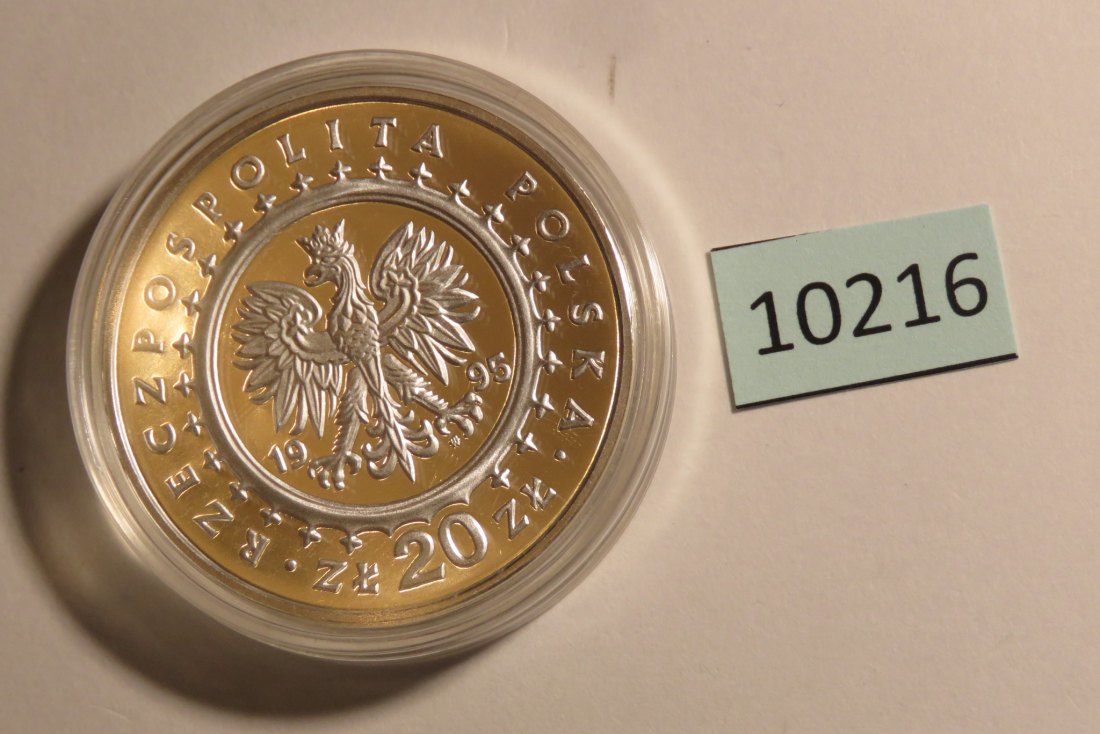  10216 Polen 1995 - 20 zt - Königspalast mit Schwänen   