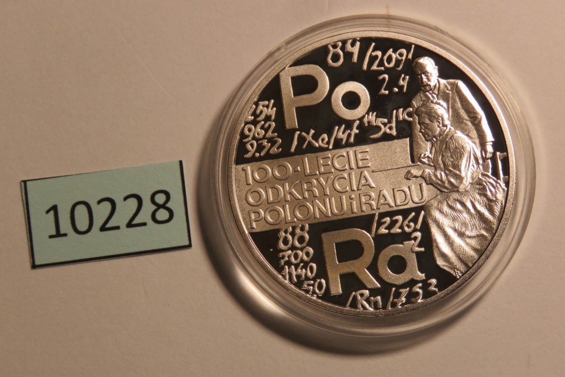  10228 Polen 1998 - 20 zt - Entdeckung Polonium   