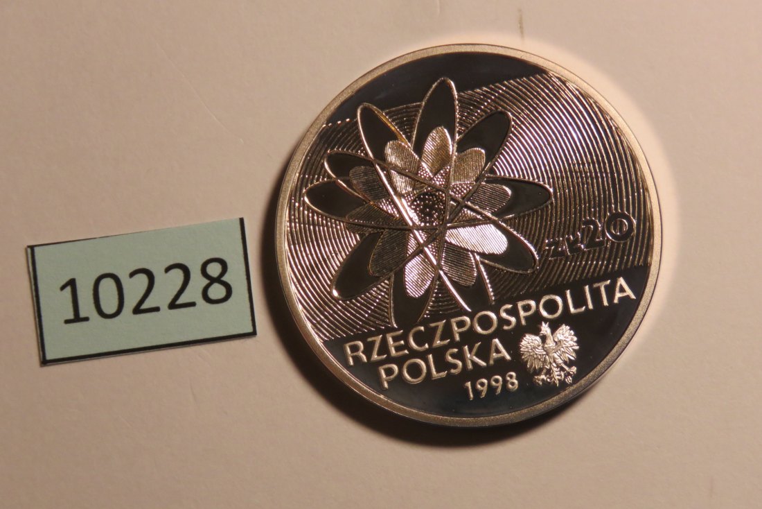  10228 Polen 1998 - 20 zt - Entdeckung Polonium   