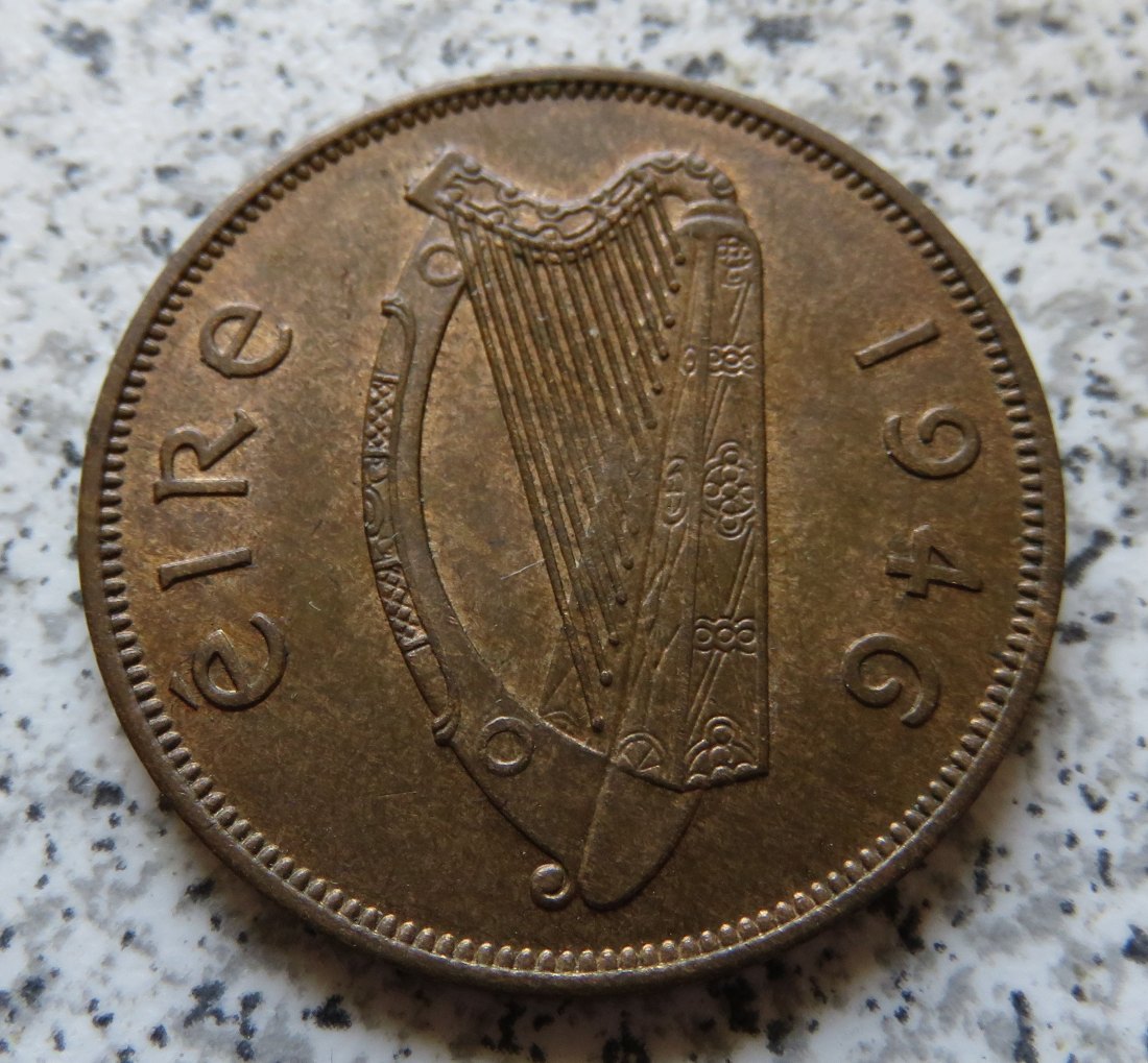  Irland One Penny 1946 / 1 Penny 1946, Erhaltung   