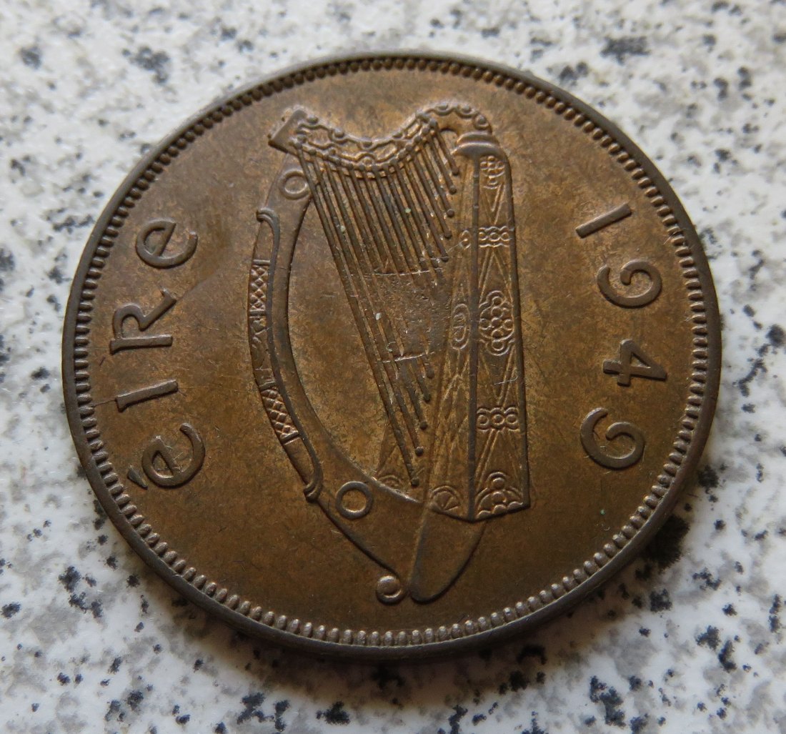  Irland One Penny 1949 / 1 Penny 1949, Erhaltung   