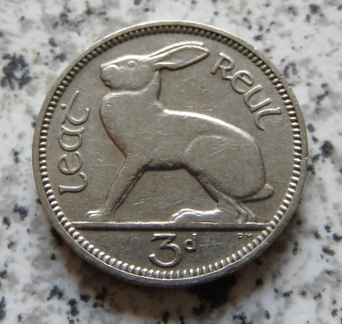  Irland 3 Pence 1934   