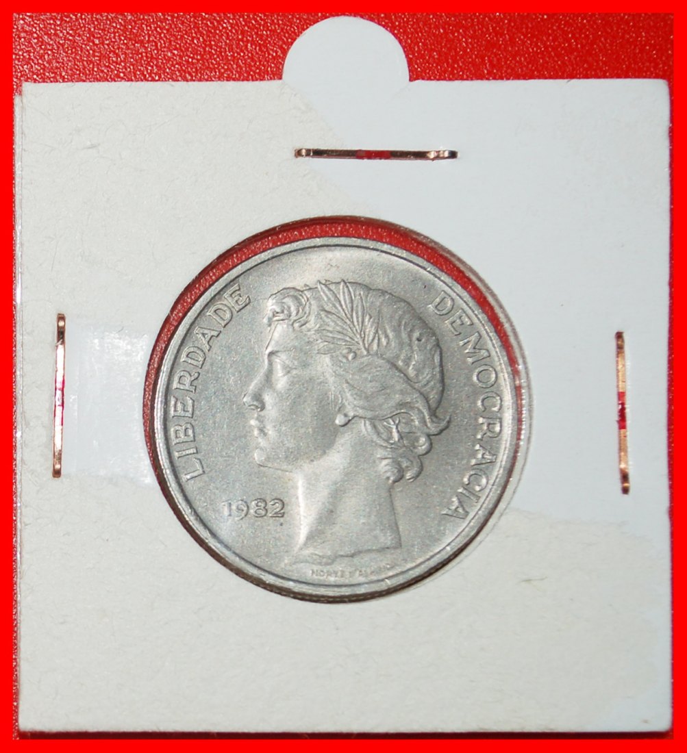  Ⰶ LAUREATE HEAD (1977-1986): PORTUGAL ★ 25 ESCUDOS 1982! IN HOLDER! ★LOW START ★ NO RESERVE!   