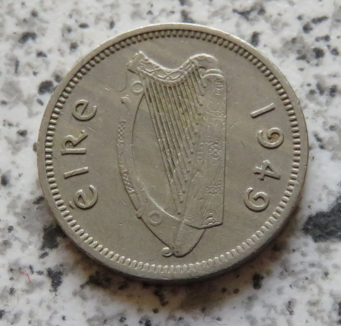  Irland 3 Pence 1949   