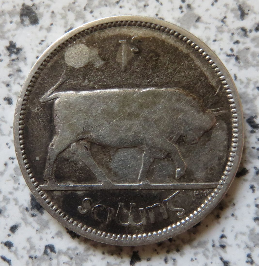  Irland 1 Scilling 1939, Silber   