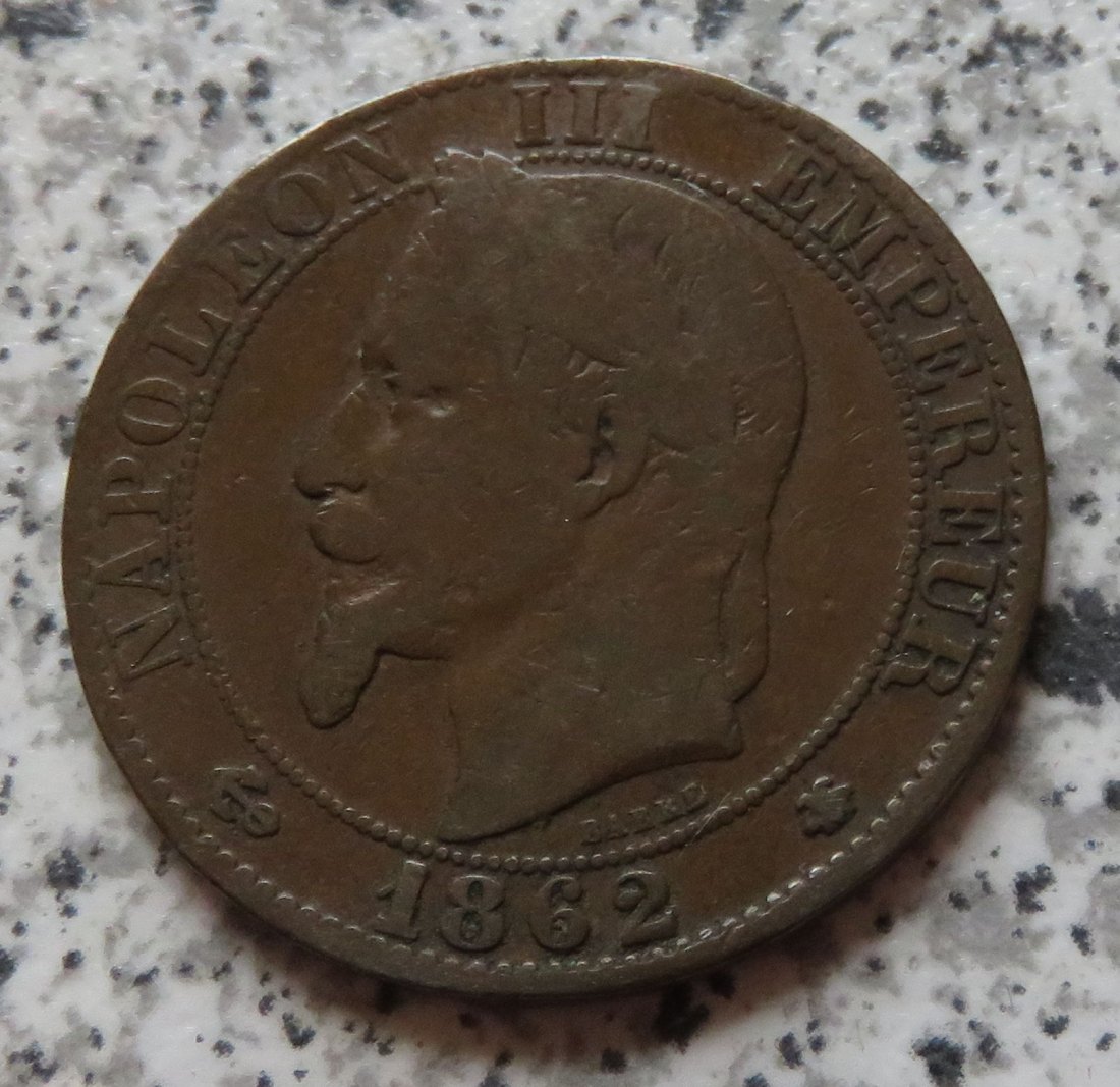  Frankreich 5 Centimes 1862 A   