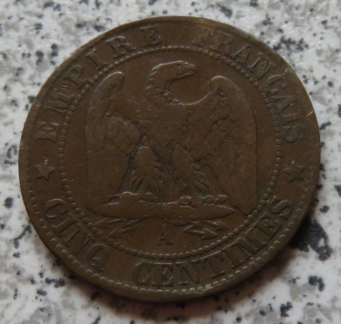  Frankreich 5 Centimes 1862 A   