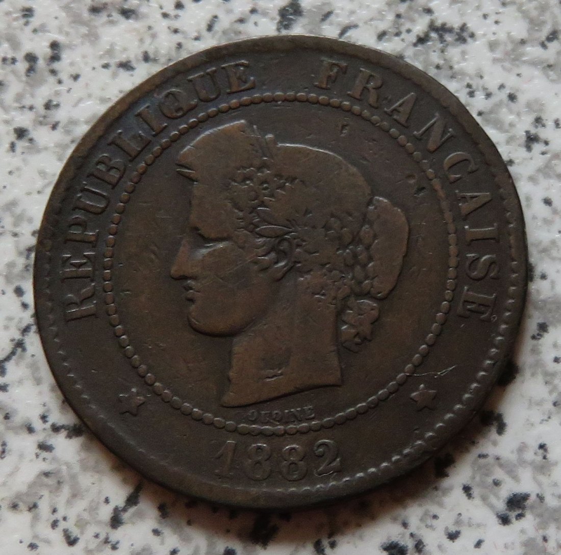  Frankreich 5 Centimes 1882 A   