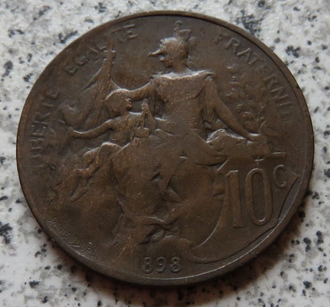  Frankreich 10 Centimes 1898   