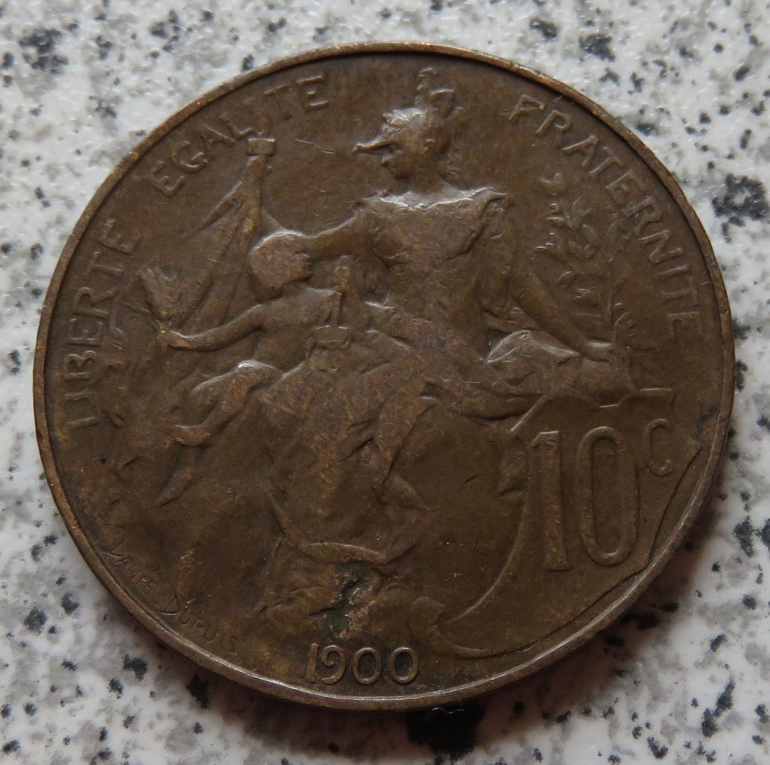  Frankreich 10 Centimes 1900   