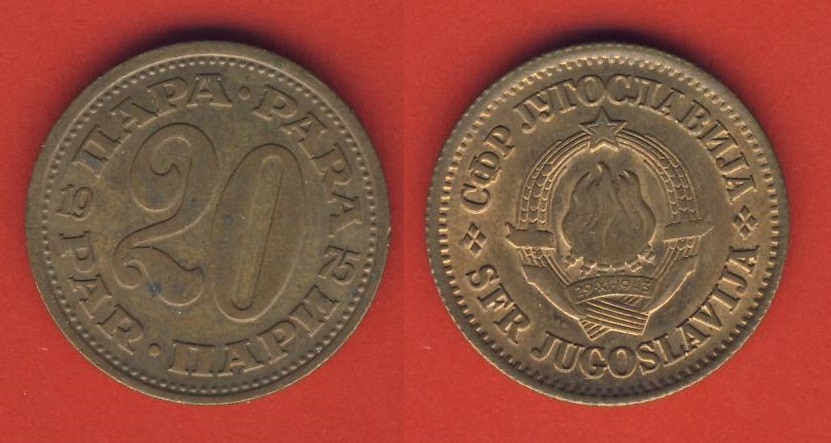  Jugoslawien 20 Para 1975   