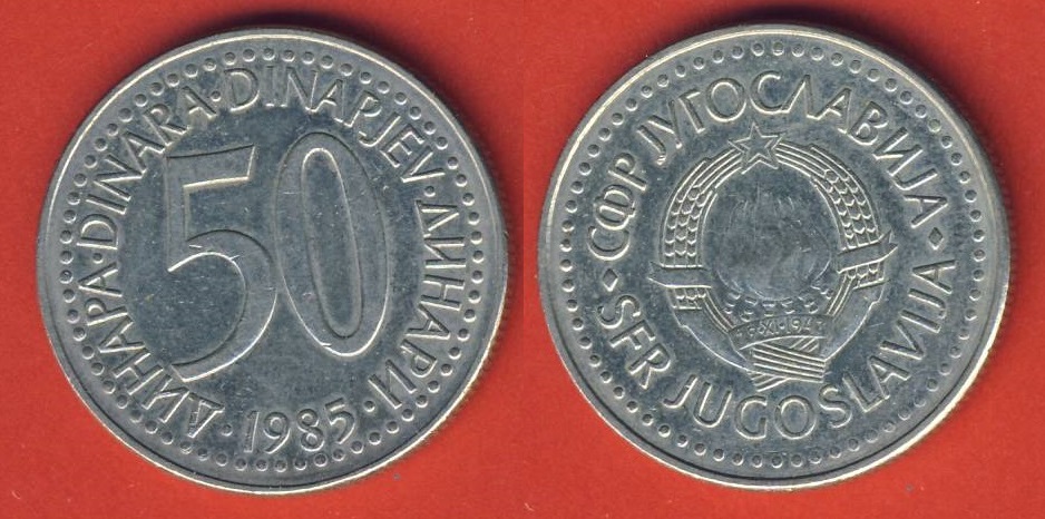  Jugoslawien 50 Dinara 1985   