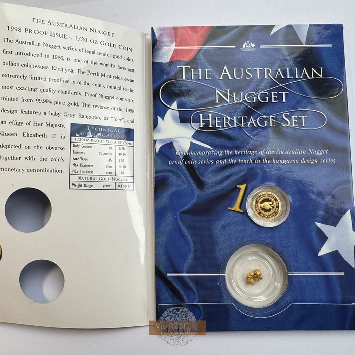  Australien The Australian Nugget Heritage Set MM-Frankfurt Feingold: 2,265g   