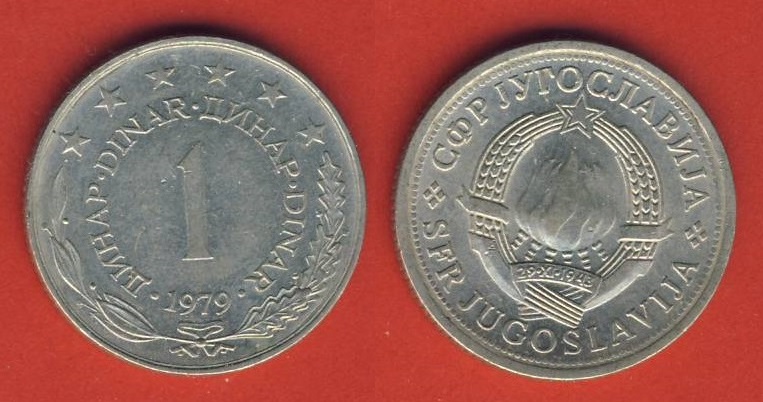  Jugoslawien 1 Dinar 1979   