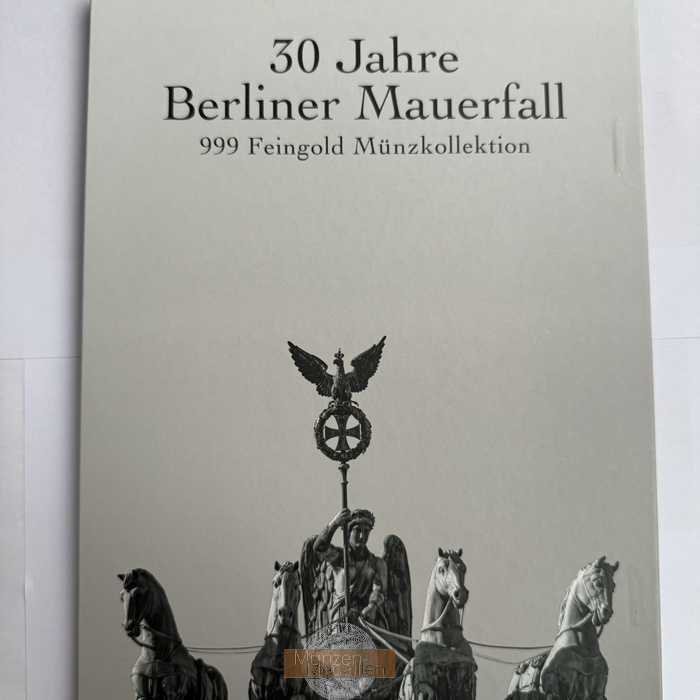 Rep. Tschad 30 Jahre Berliner Mauerfall MM-Frankfurt Feingold: 0,7464g 12x 3000 Francs Goldmünzen  