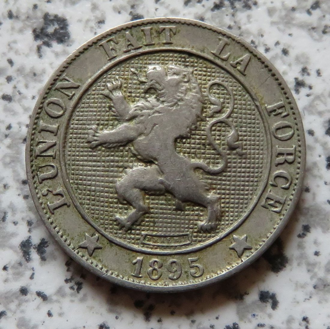  Belgien 5 Centimes 1895, französisch   