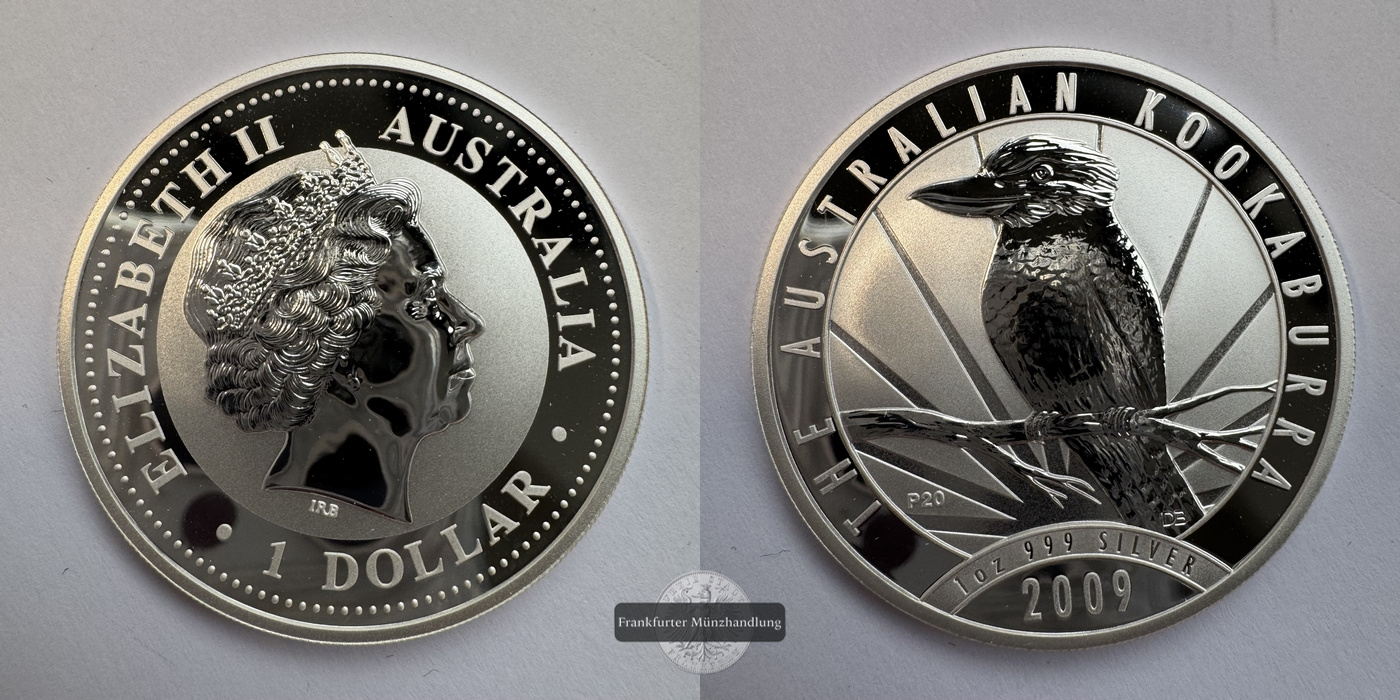  Australien 1 Dollar 2009 Kookaburra FM-Frankfurt KM#1296 Feinsilber: 31,1g   