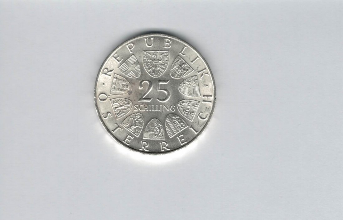  25 Schilling 1970 Franz Lehar silber Gedenkmünze Österreich 2. Rep Spittalgold9800 (4588/16)   