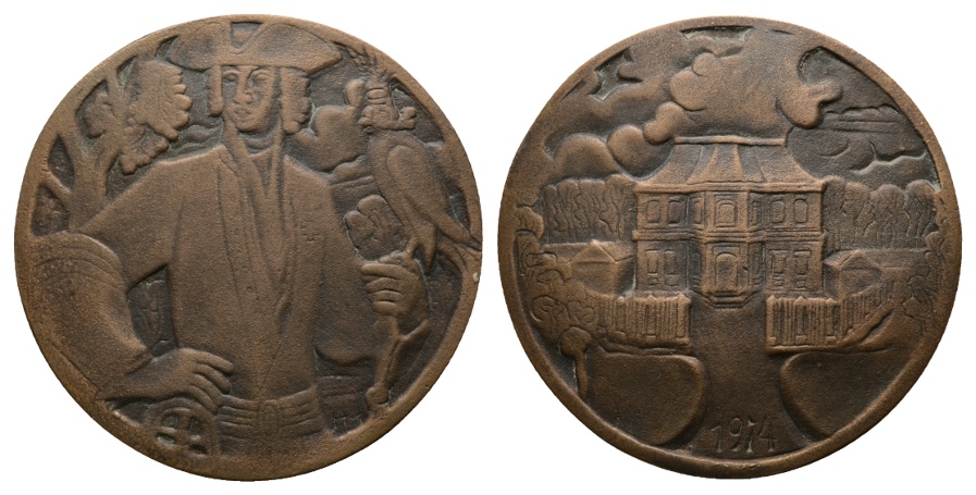  Medaille 1974; Bronze, 130,25 g; Ø 88 mm   