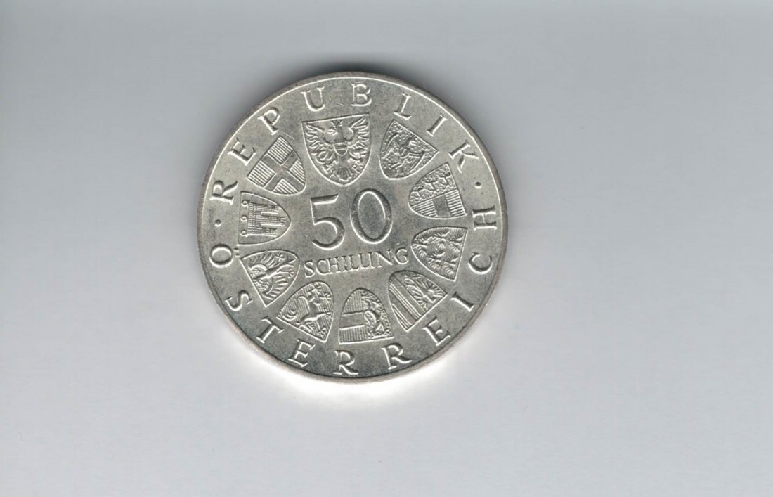  50 Schilling 1967 100 Jahre Donauwalzer Österreich 2. Republik silber Spittalgold9800 (4584/6)   