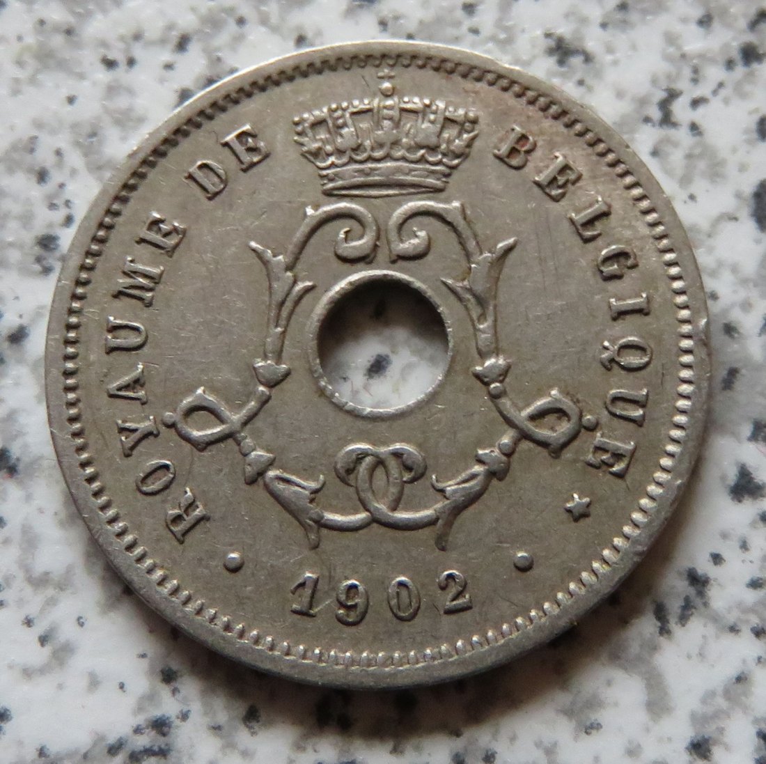  Belgien 5 Centimes 1902, französisch   