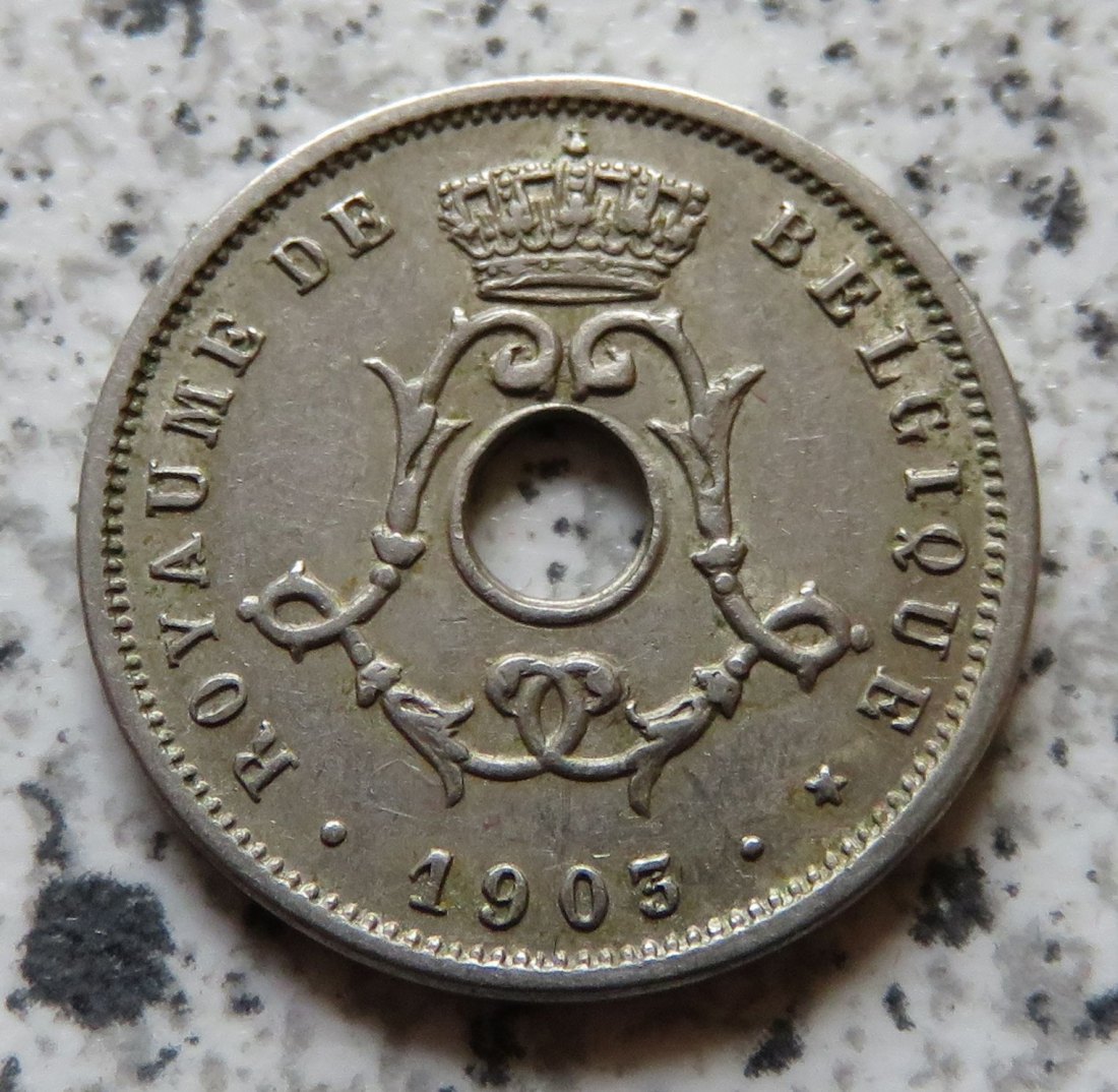  Belgien 5 Centimes 1903, französisch   