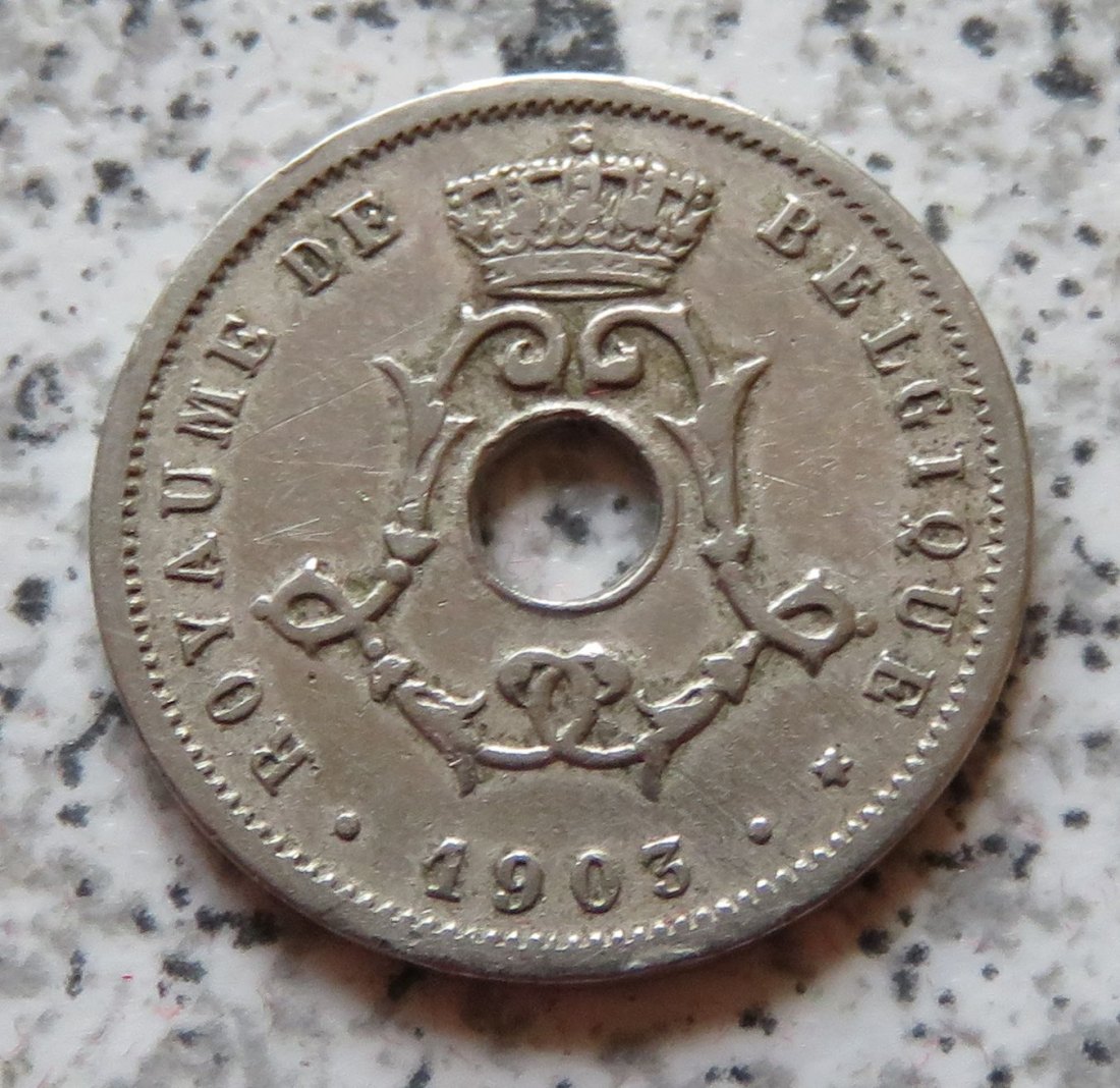  Belgien 5 Centimes 1903, französisch   