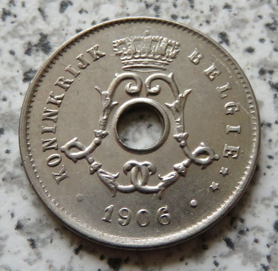  Belgien 5 Centimes 1906, flämisch   