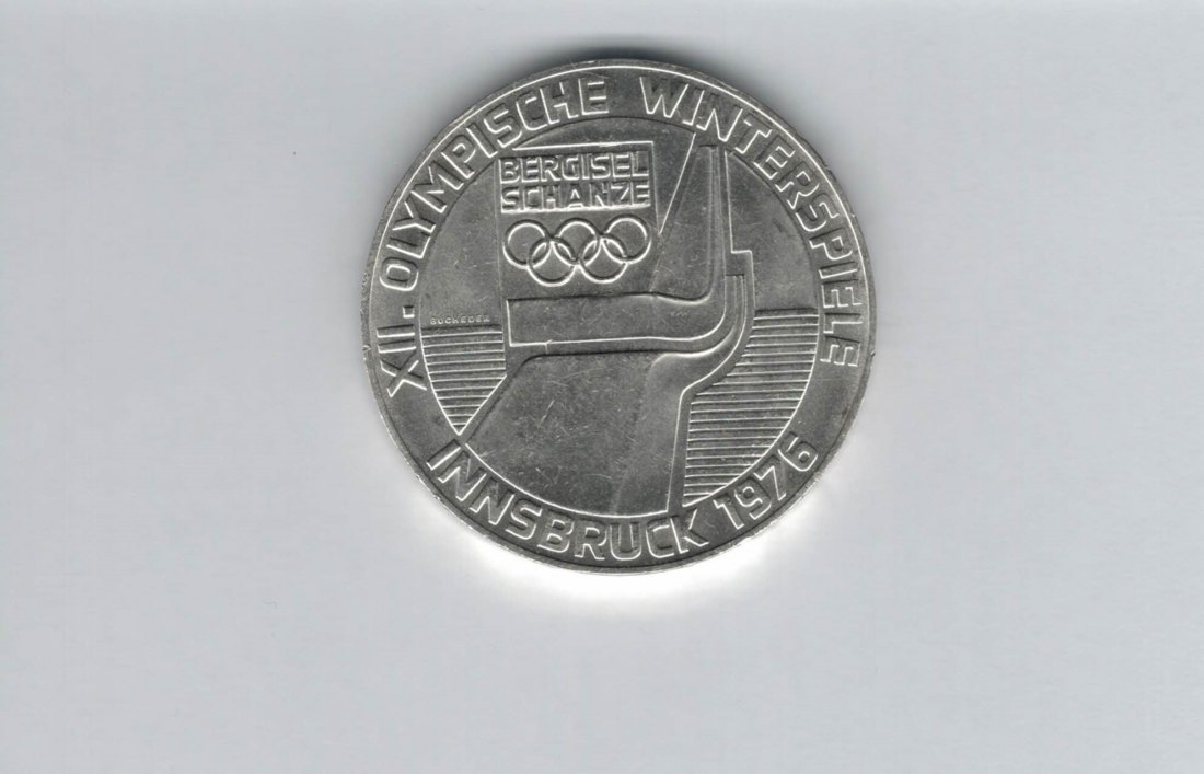  100 Schilling 1976 Berg Isel Schanze Innsbruck Wien Olypm. Winterspiele Ag Österreich2.Rep (01914/9)   