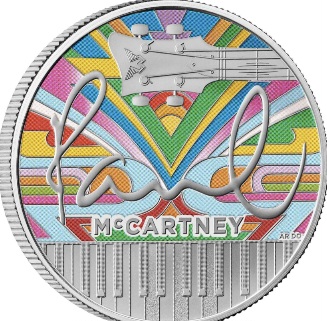  Großbritannien UK Music Legends 9. Ausgabe 1 oz Silber 2 £ Pounds 2024 Paul McCartney 5.000 Ex.   