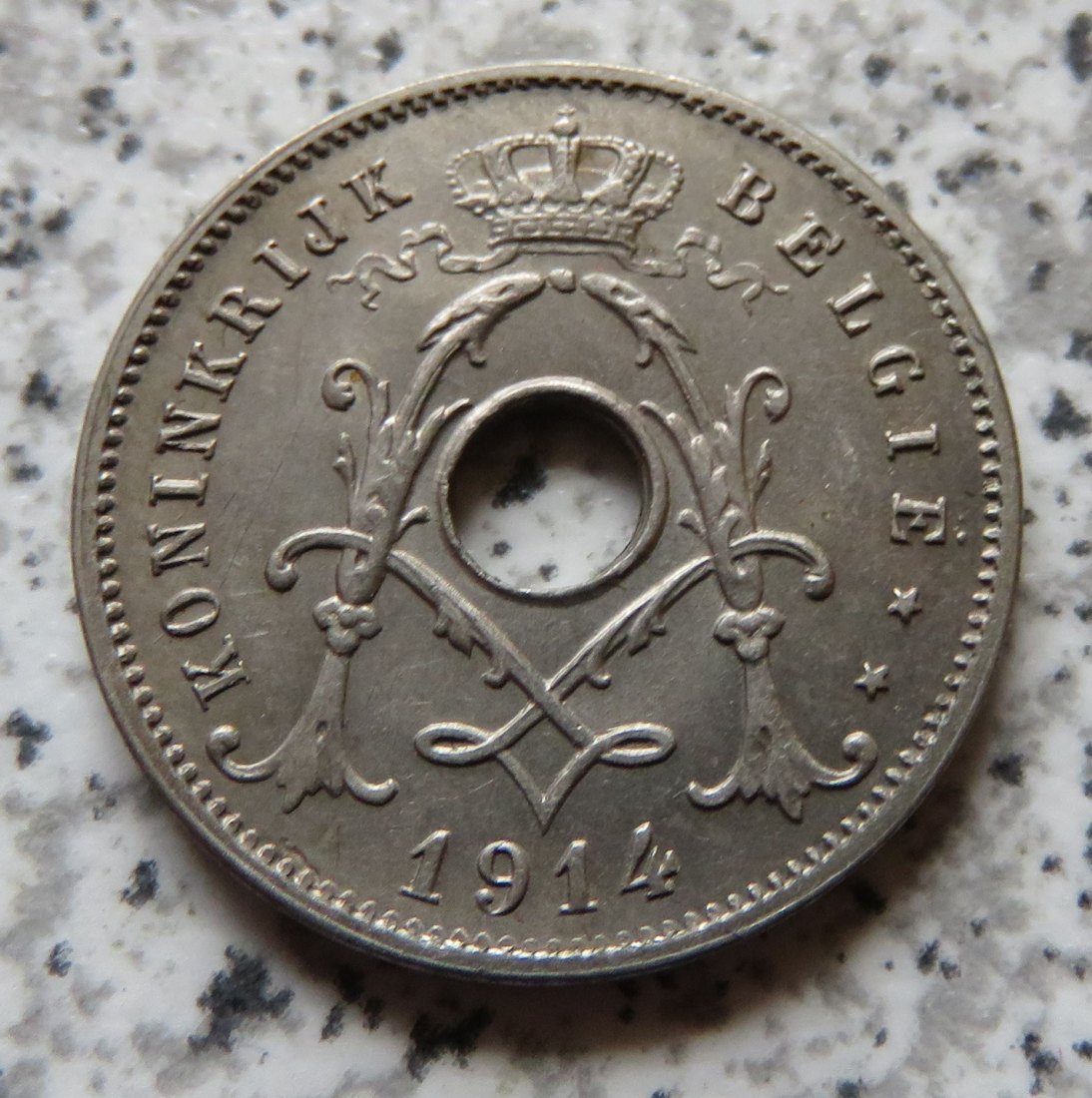  Belgien 5 Centimes 1914, flämisch   