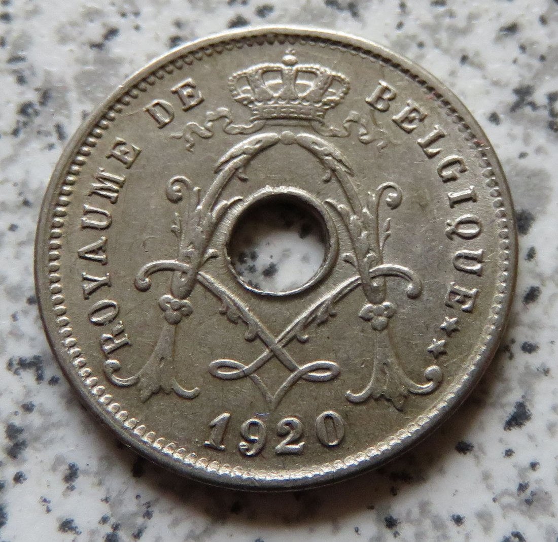  Belgien 5 Centimes 1920, französisch   