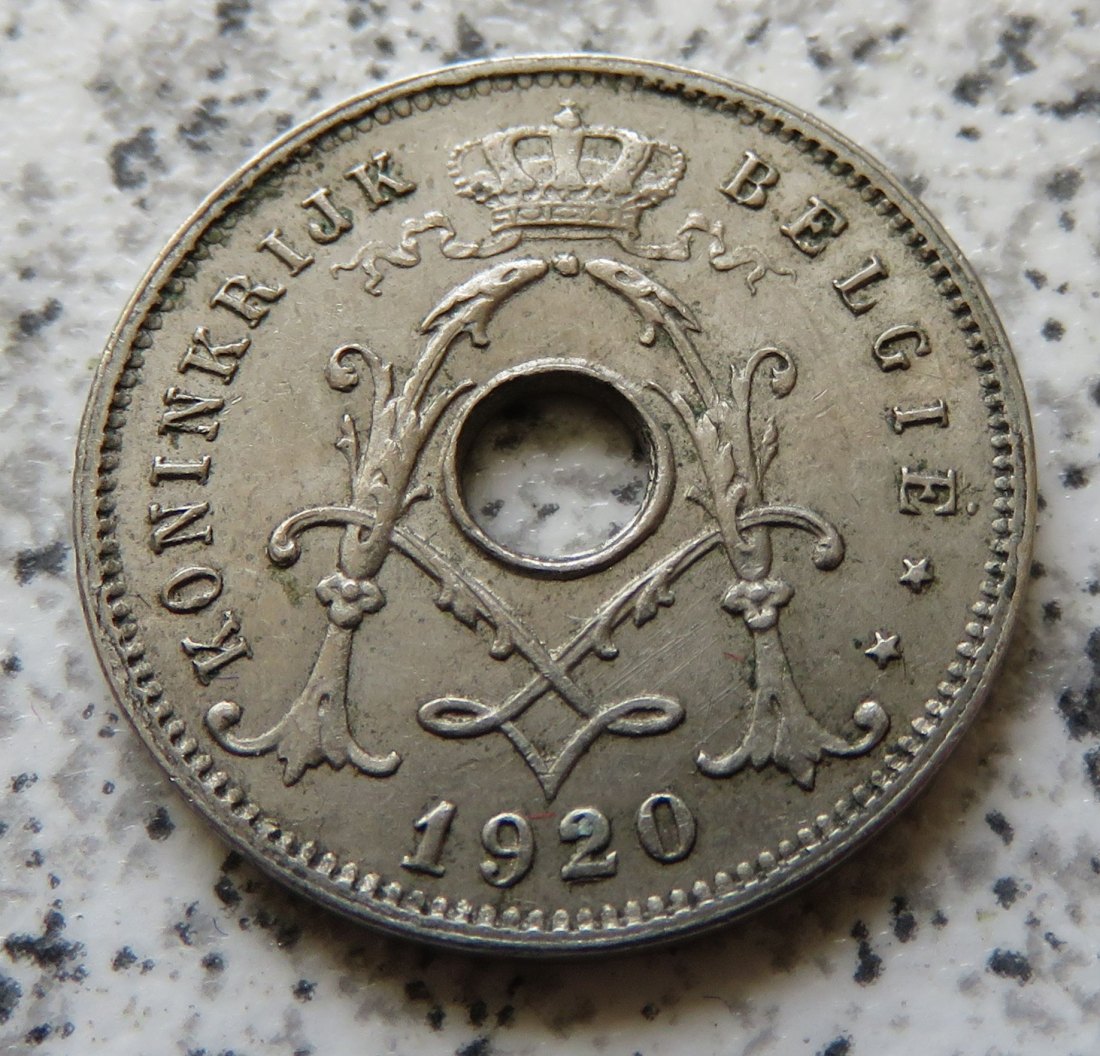  Belgien 5 Centimes 1920, flämisch   