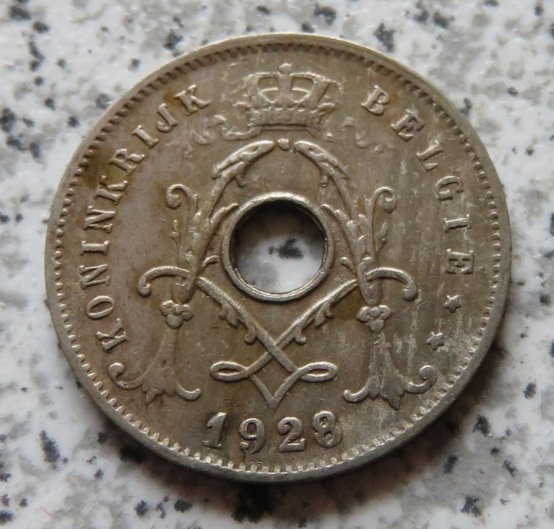  Belgien 5 Centimes 1928, flämisch   