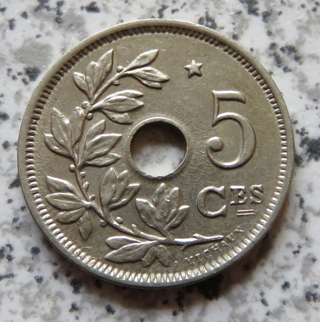  Belgien 5 Centimes 1932, französisch   