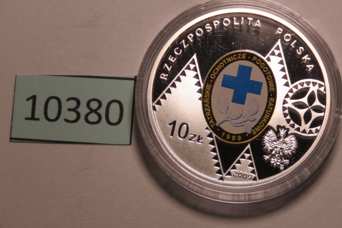  10380 Polen 2009 - 10 zt - Karlowicz - blaues Kreuz   