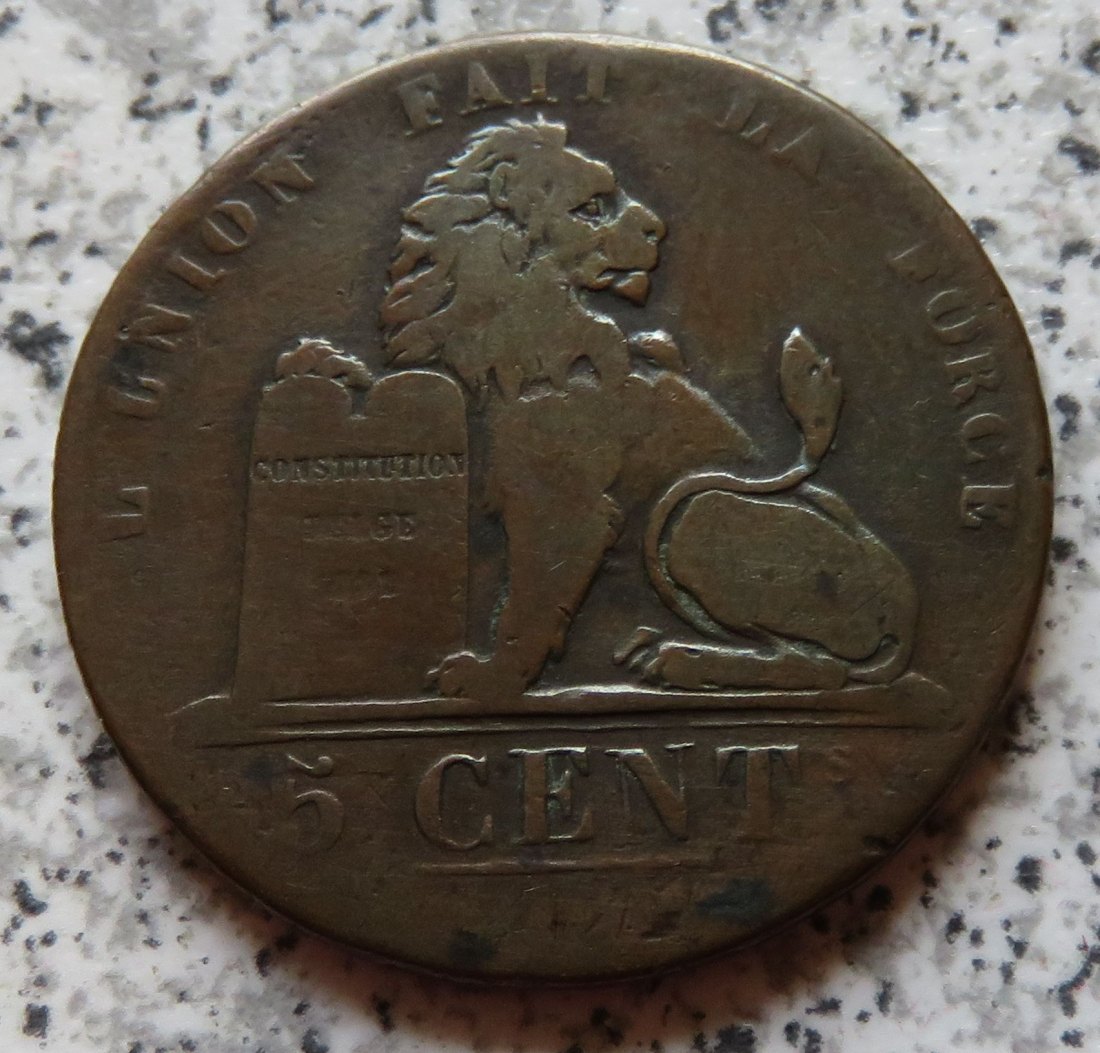  Belgien 5 Centimes 1837   