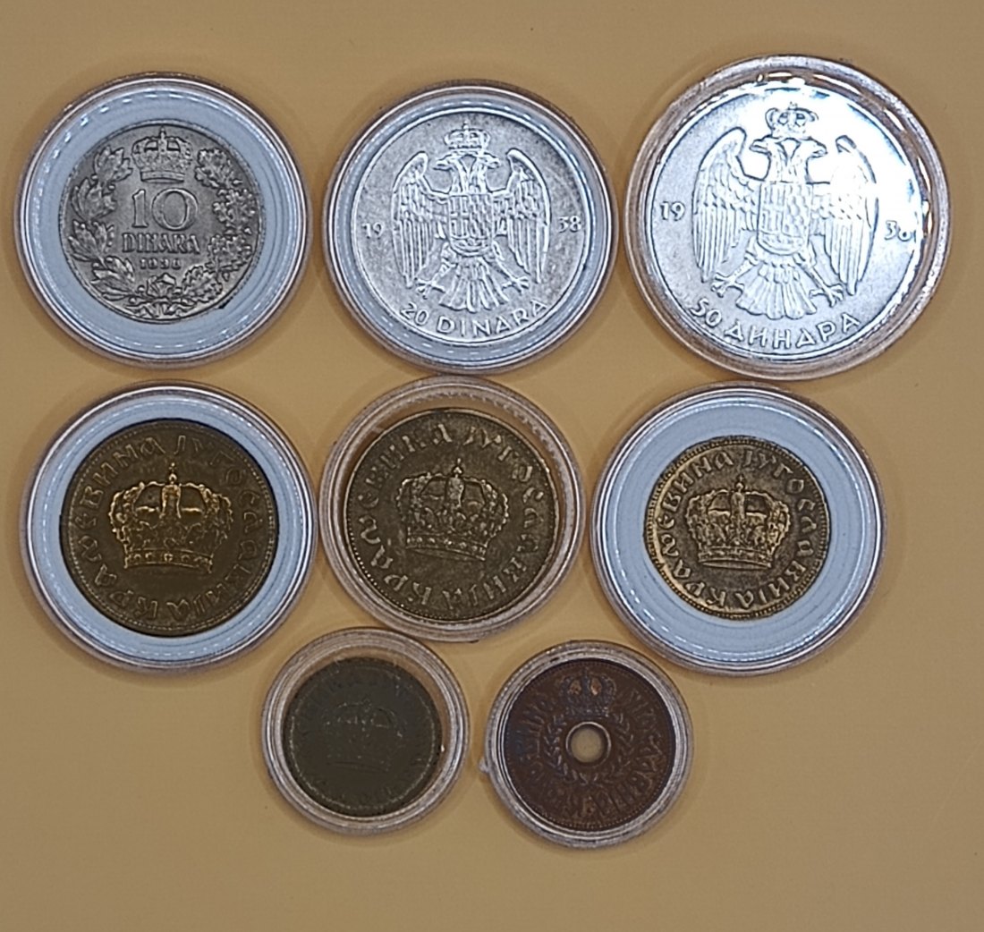  The last coins of the Kingdom of Yugoslavia in 1938, 23 grams of silver   