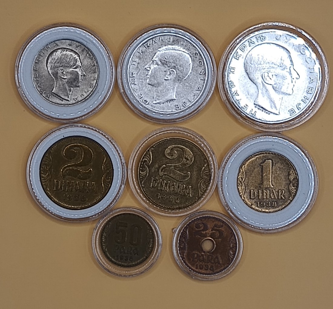  The last coins of the Kingdom of Yugoslavia in 1938, 23 grams of silver   