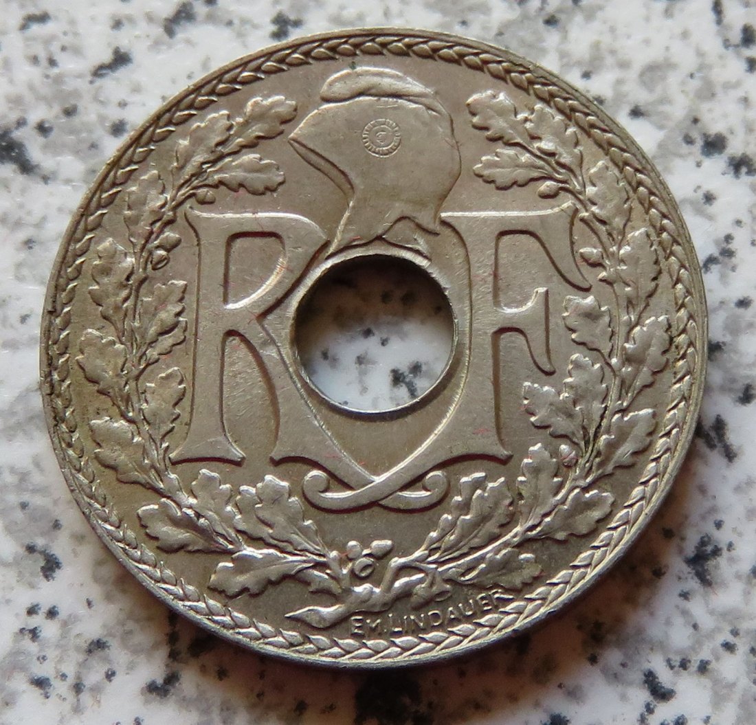  Frankreich 10 Centimes 1921, besser   