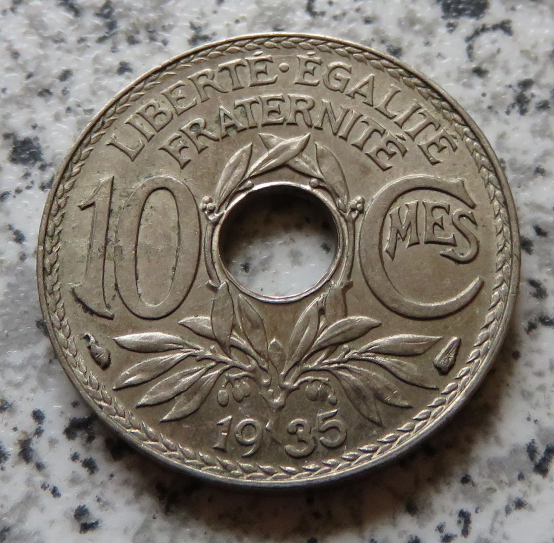  Frankreich 10 Centimes 1935   