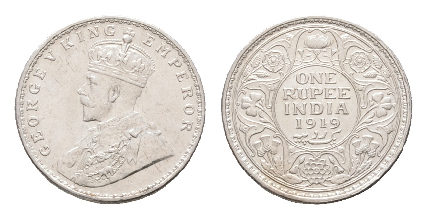  India; 1 Rupee 1919   