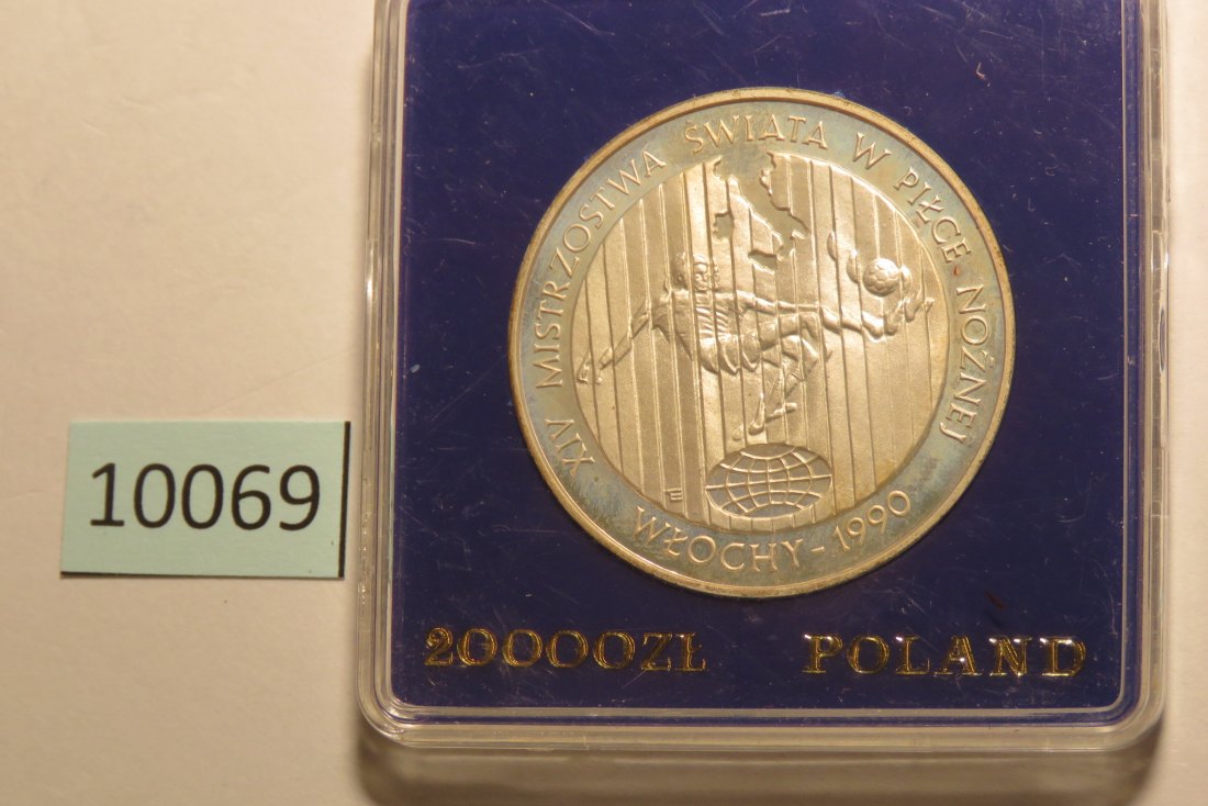  10069 Polen 1989 - 20.000 zt - Fußball Var. A   