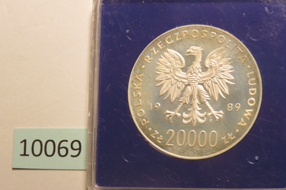  10069 Polen 1989 - 20.000 zt - Fußball Var. A   