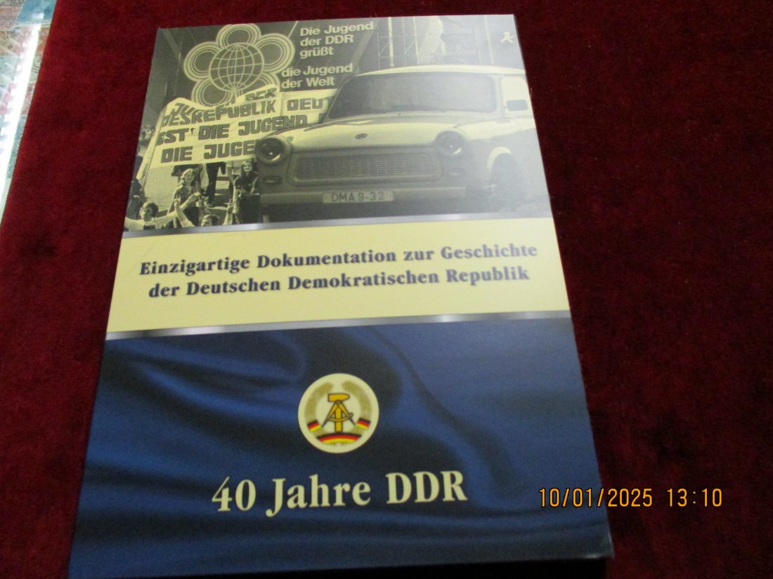  40 Jahre DDR 5 Medaillen 333er Silber Gewicht 87,5g rau - 1100005   